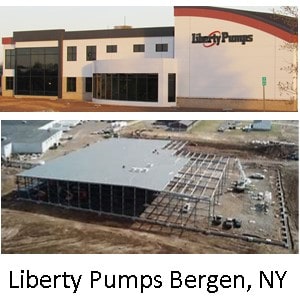 Pictured is Liberty Pump Company In Bergen, NY where Zoeller at Home Series sewage pumps are made